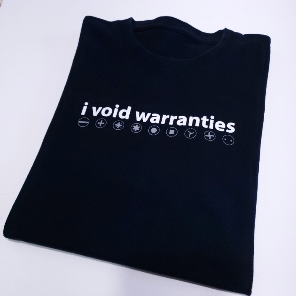 ThinkGeek "I void warranties" Tee (S)
